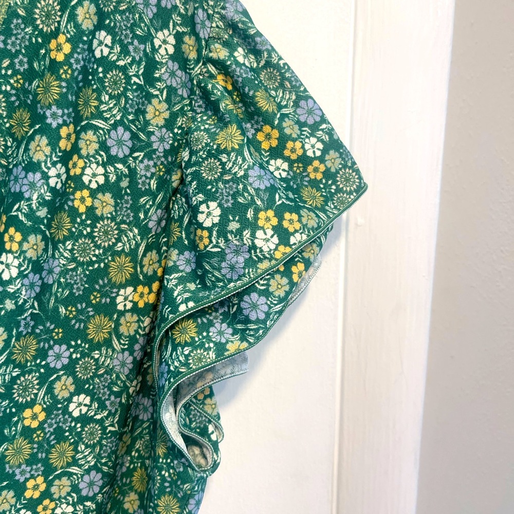MAX STUDIO RUFFLE MAXI FAUX WRAP DRESS - Picture 7 of 12